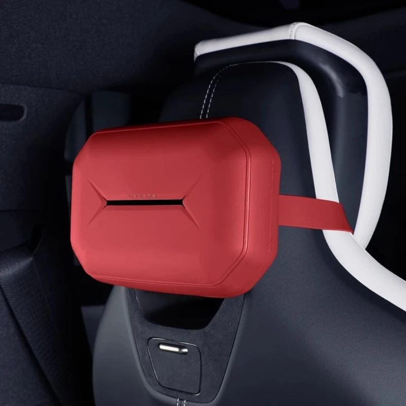 لXiaomi SU7 متعدد الوظائف سيليكون مقعد الأنسجة صندوق الظهر معلق نوع السيارة الأصلية نفس اللون اكسسوارات السيارات الداخلية