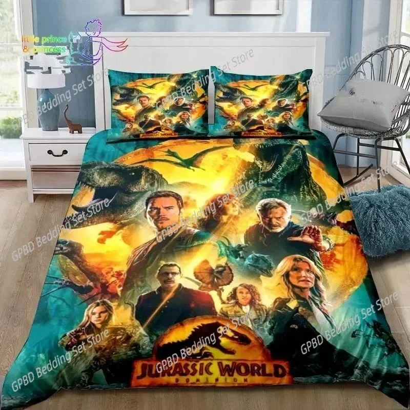 Dinosaur Jurassic Park 3D Print Bedding Set Single Twin Full Queen King Size Bed Set Adult Kid Bedroom Bedding Gift