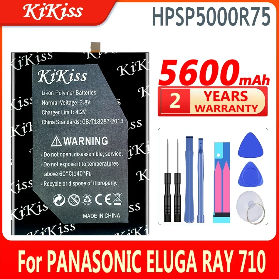 

Мощная батарея 5600 мАч KiKiss HPSP5000R75 для PANASONIC ELUGA RAY 710 мобильный телефон