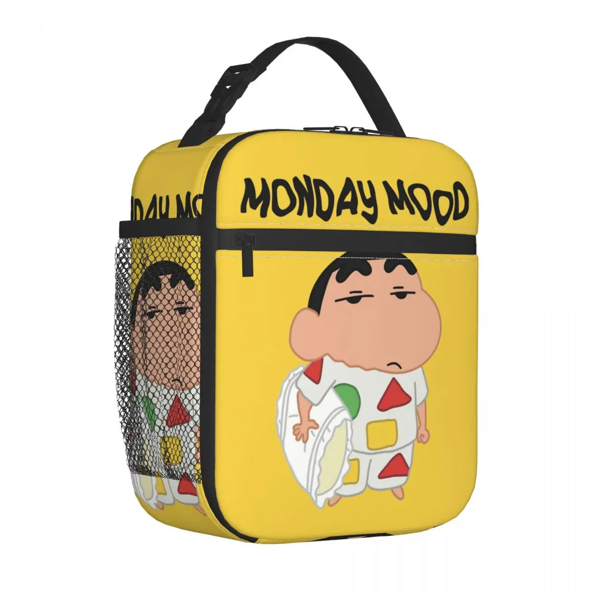 Monday Mood Crayons Shin-chans Insulated Lunch Bag Thermal Lunch Container Large Tote Lunch Box Food Bag Office Outdoor