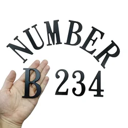 26 Letters House Number Outdoor Digital Number Stickers Residence Signs Door Alphabet Home Address Name Plate Hotel Room Number