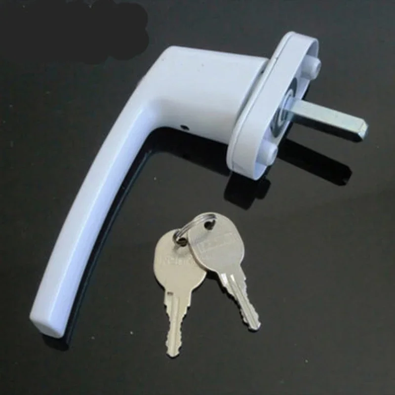 Universal Aluminum Alloy Windows Handle Safe Security Key Locking Window Handle For Double Glazing Latches Door Handle Hardware