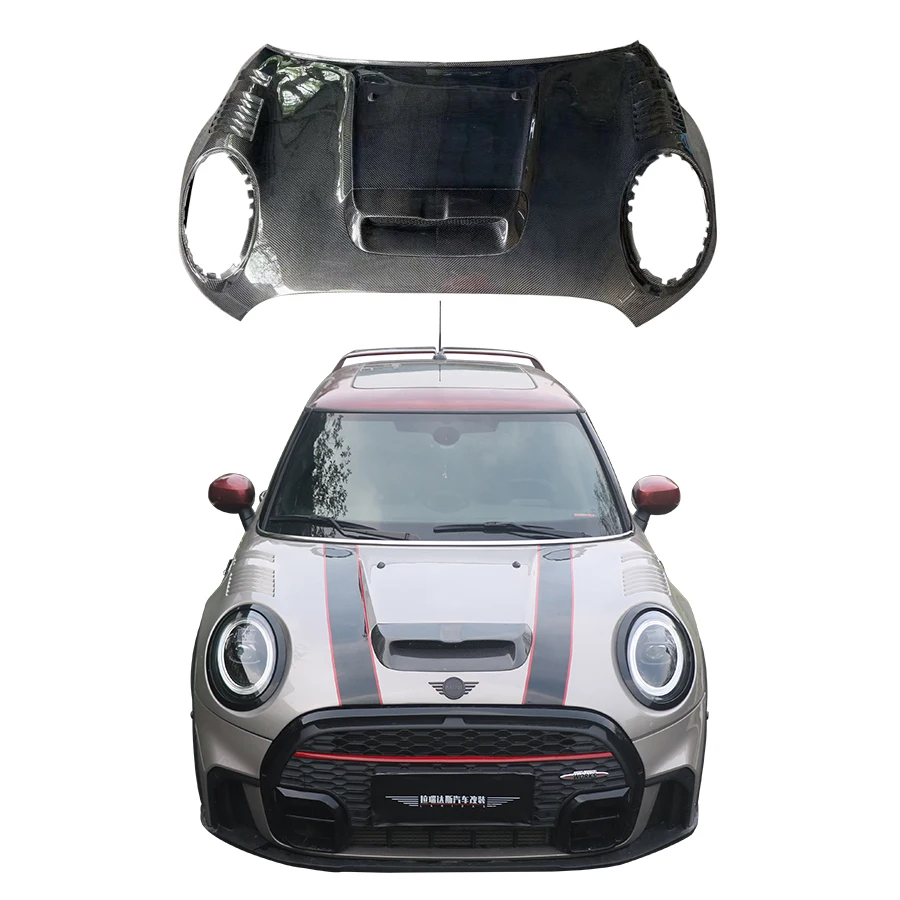 Cars Hood For MINI Cooper S F55 F56 F57 2014-2023 Radiator Cover Body Kit