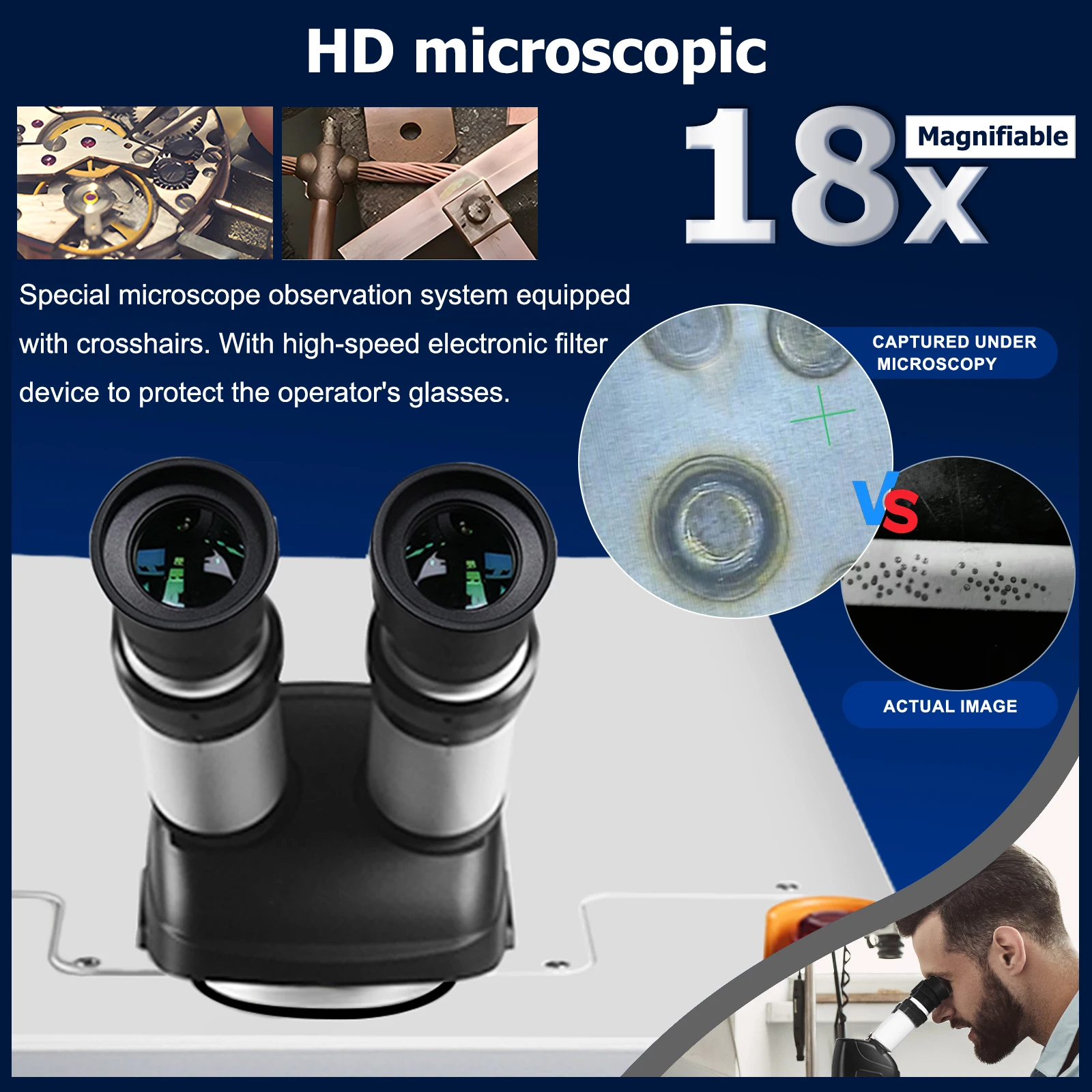Desktop Spot Soldering Machine 200W Jewelry Laser Spot Welding Machine &CCD for Gold/Silver/Metal 18X magnification