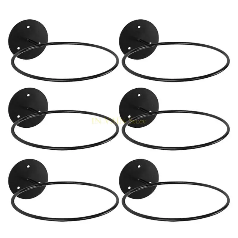 

M5TC 6Pcs Football Wall Mount Ball Stand Wall Mounted Metal Ball Rack for Basketball Soccer Volleyball Wall Storage Display