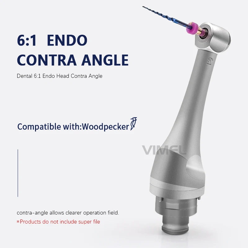 Hot Sale Mini Endo 6:1 Contra-Angle Head Fit Woodpecker Endo Motor Dental Endodontic Parts Reciprocating Contra Angle Head