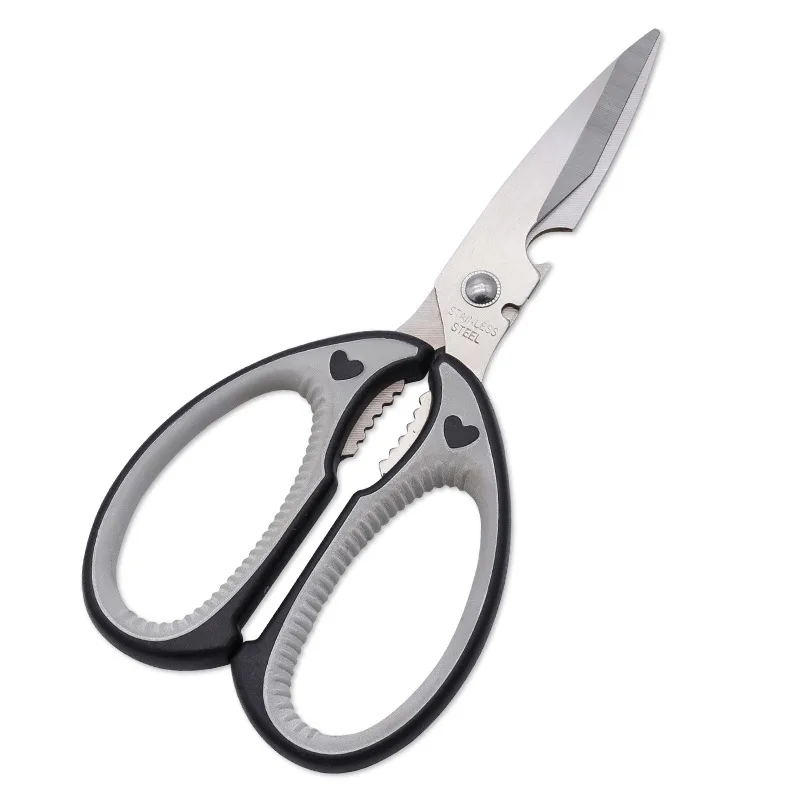 Dobeli 2.5mm Thick Stainless Steel Sharp Shear  Korean Barbecue Clips PP TPR Multi Functional Kitchen Scissors for Meat Fish