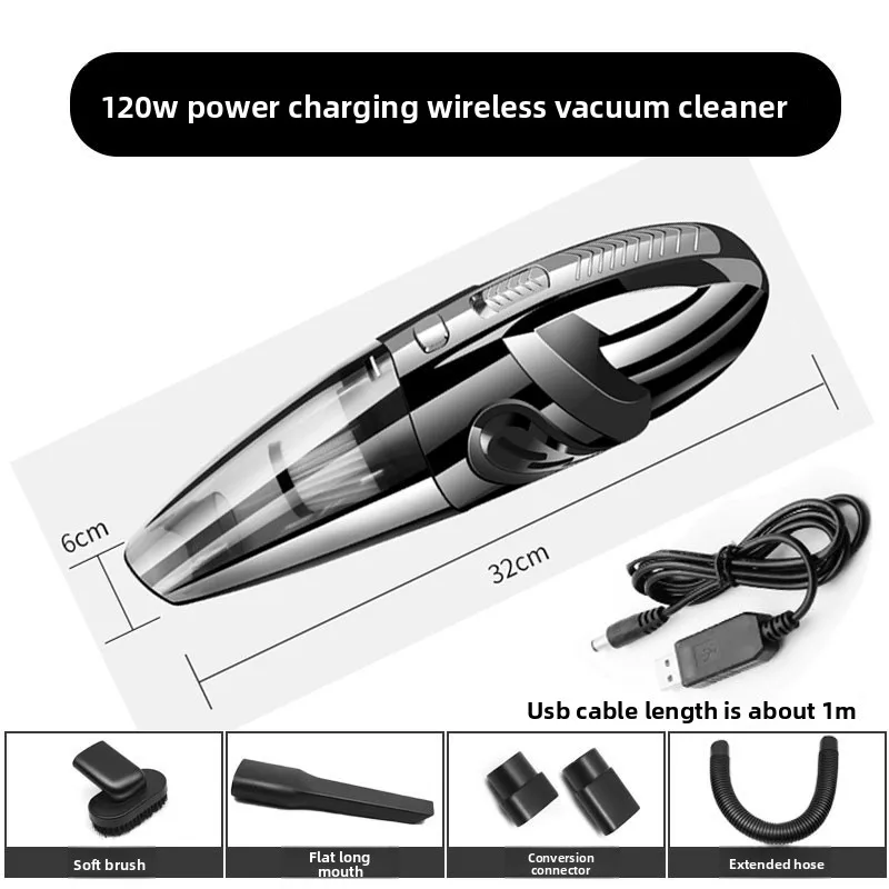 Handheld desktop vacuum cleaner, charging, powerful window, car wireless large suction, household small vacuum cleaner