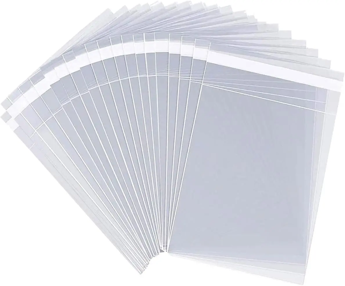 

100 Pcs 4x5 Inch Clear Cellophane Bags with Seal, Reusable for Cookies, Candies, Gift Wrapping & Party Favors