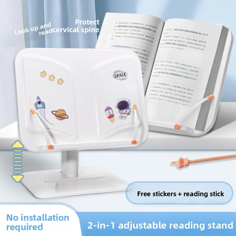 Multifunctional 2-in-1 Height Adjustable Floor Reading Stand Posture Reading Helper Suitable For Kids Daily Learning Reading