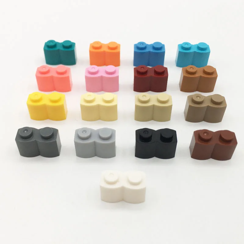 [74Pcs]【50g】Model 30136 Interlocking MOC1x2 Fence Brick, Children DIY STEM Building Blocks Toy, Gifts for MOC Creators Group