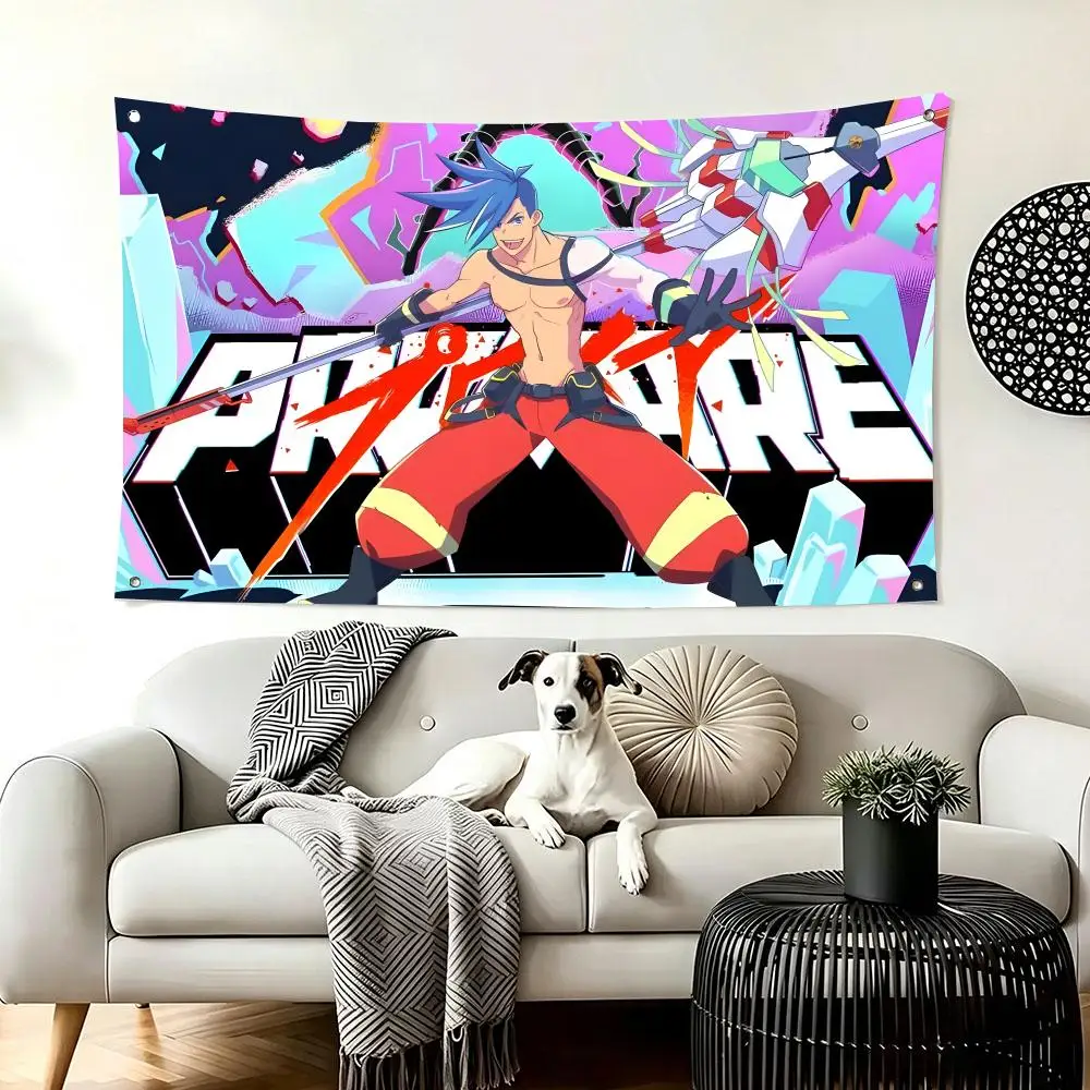 Mecha Action Anime P-Promare Flags  For Living Room Home Dorm Decor Wall Outdoor Camping Party Banner Gifts