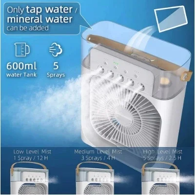 Refrigerador De Ar Ventilador Portátil Com Reservatório De Água - Ideal Para O Verão