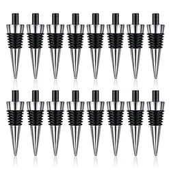 16 Pieces Metal Cork Blank Wine Cork Kit Reusable Wine Cork Insert Set Hardware for Wedding Wine Party Bar DIY Turning