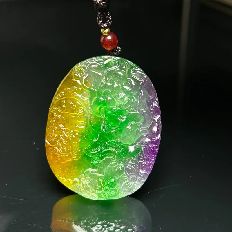 

Новый натуральный кулон в виде цветка из высококачественного хрусталя, модный аксессуар