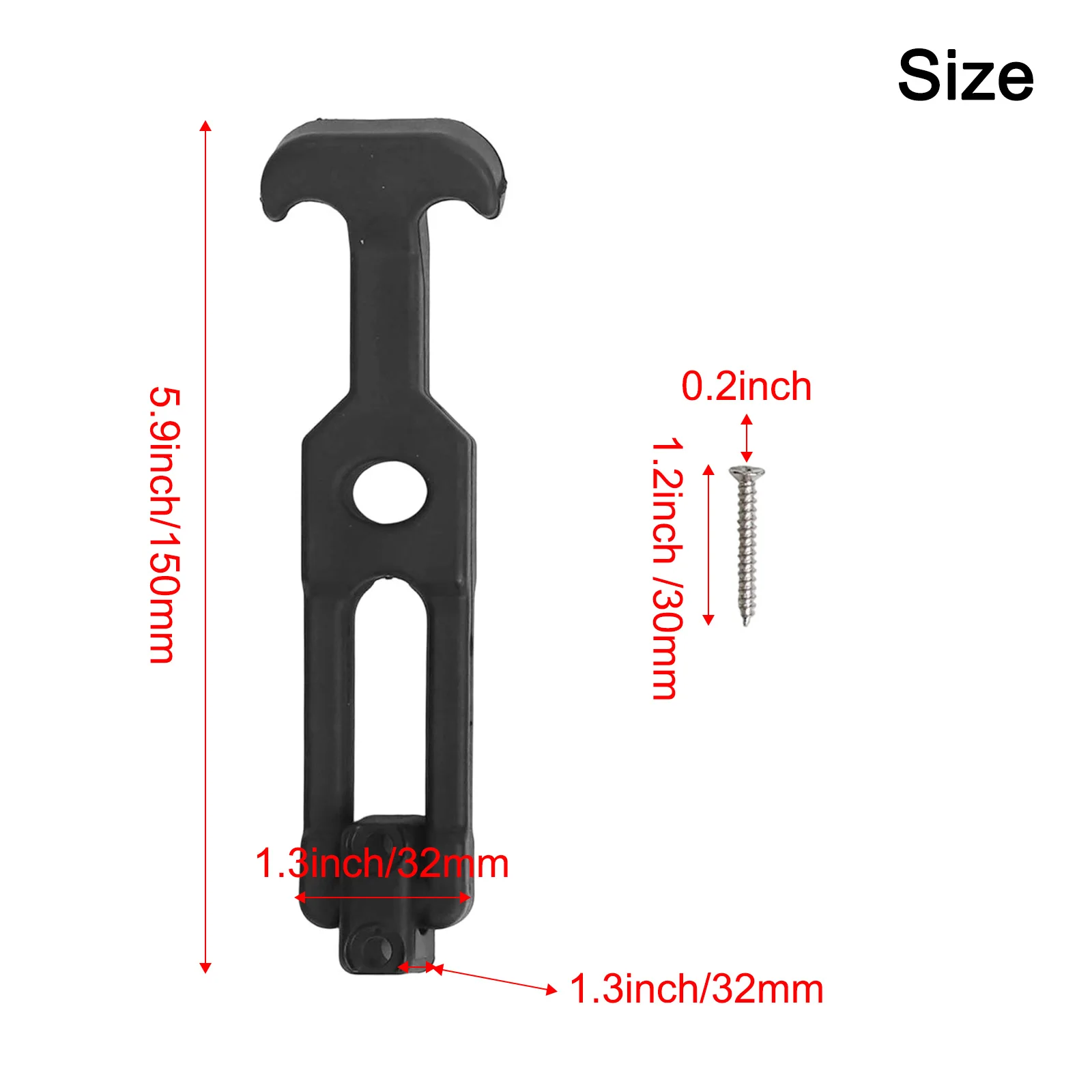 2pcs T-Handle Rubber Flexible Draw Latches For Shock Absorption T-Handle Rubber Draw Latches For Toolboxes & Vehicles