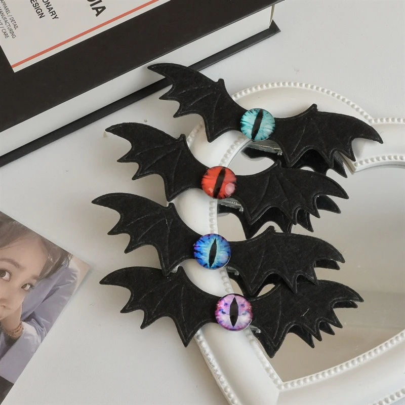 

Дьявол глазное яблоко летучая мышь крылья шпилька темный панк аксессуары для косплея супер фея аксессуары для волос Лолита аксессуары для волос зажим для челки