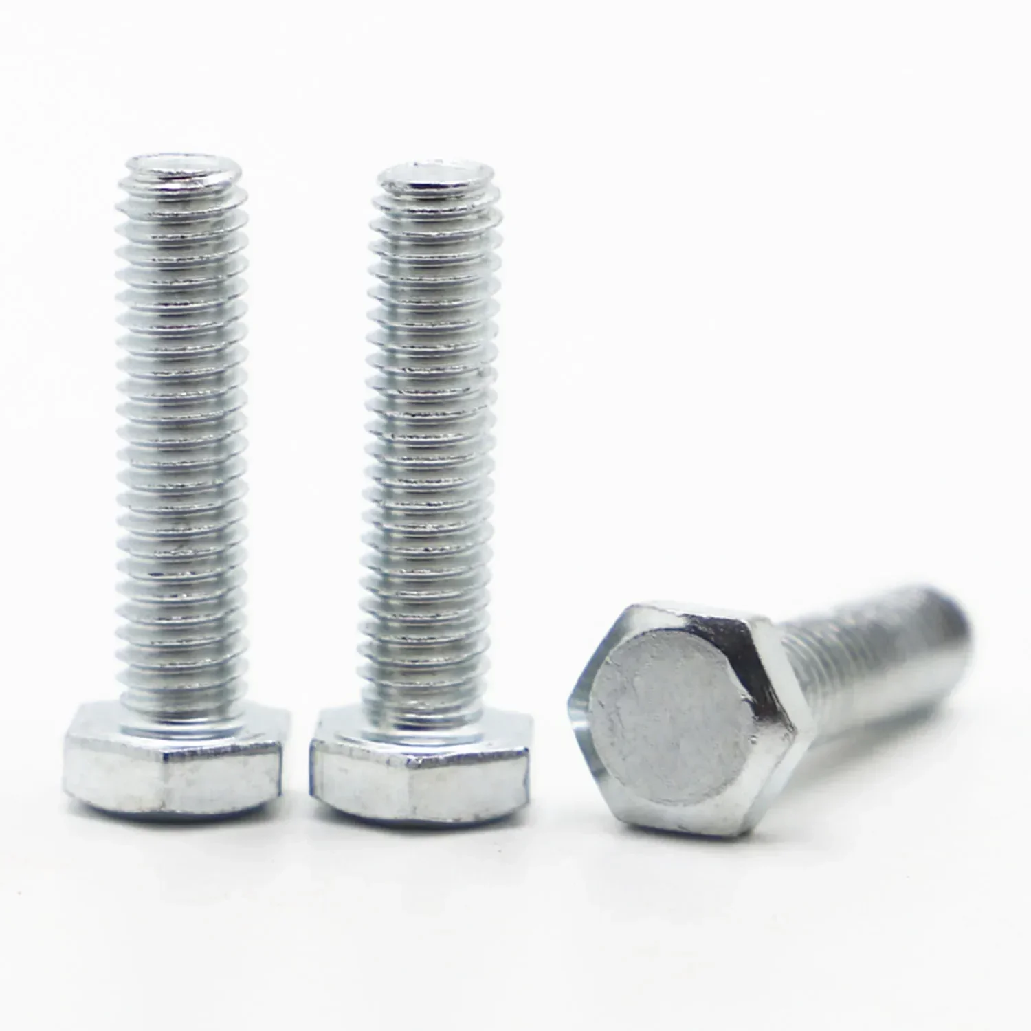 M4 M5 M6 M8 M10 M12 Zinc Plated Steel Screw Hex Hexagon External Head Screws Bolt DIN933