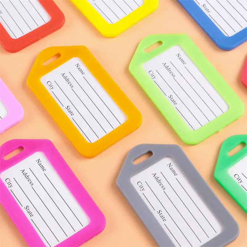 

2 Travel Luggage Tag Keychain Waterproof Multifunctional Travel Boarding Luggage Tag Accessories