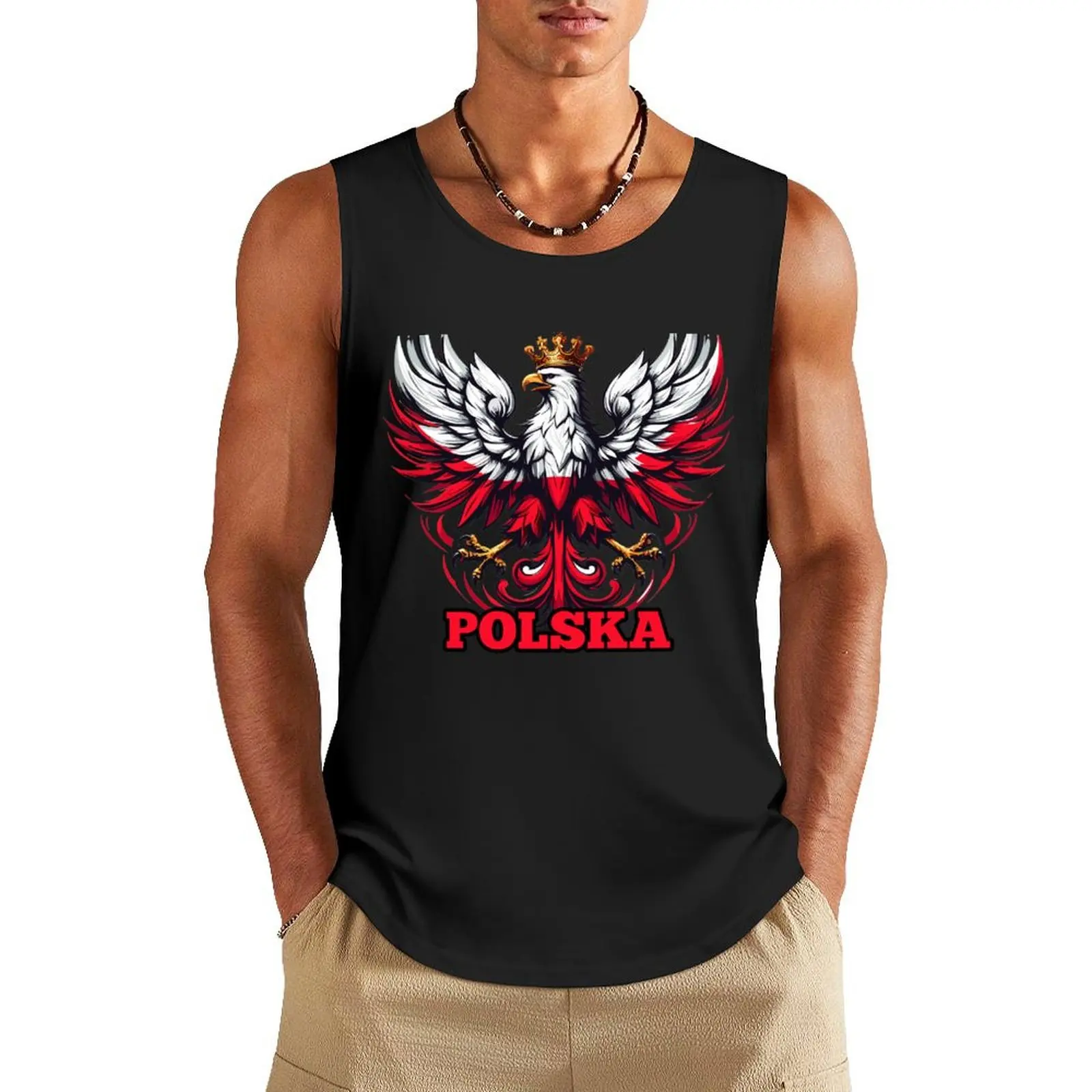 

Poland Polska Polish flag flag gift Tank Top cute tops mens clothing