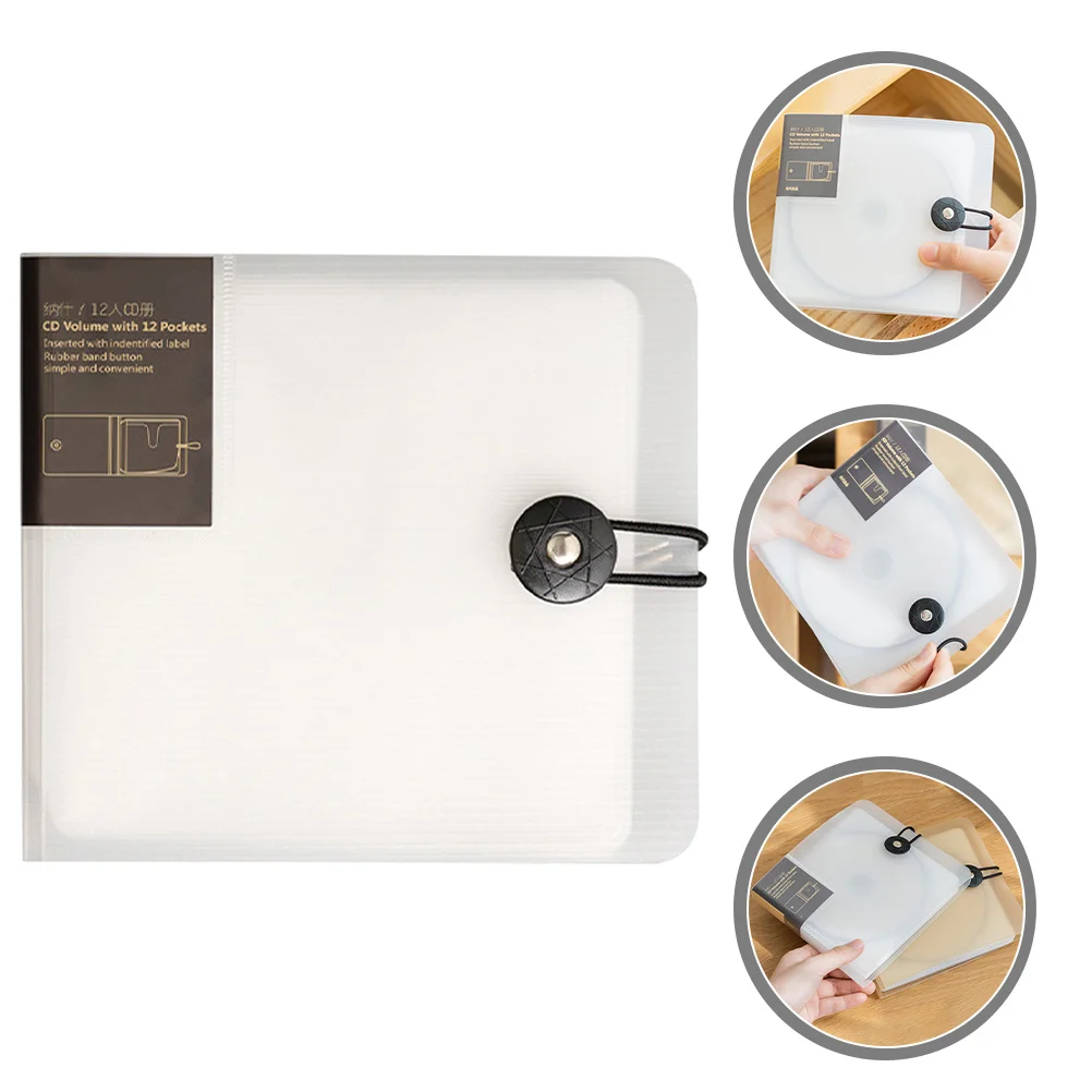 

12 Capacity Cd Dvd Organizer Storage Binder Compact Portable Disc Case Travel Dvd Storage Holder Car Cd Carrying Pouch
