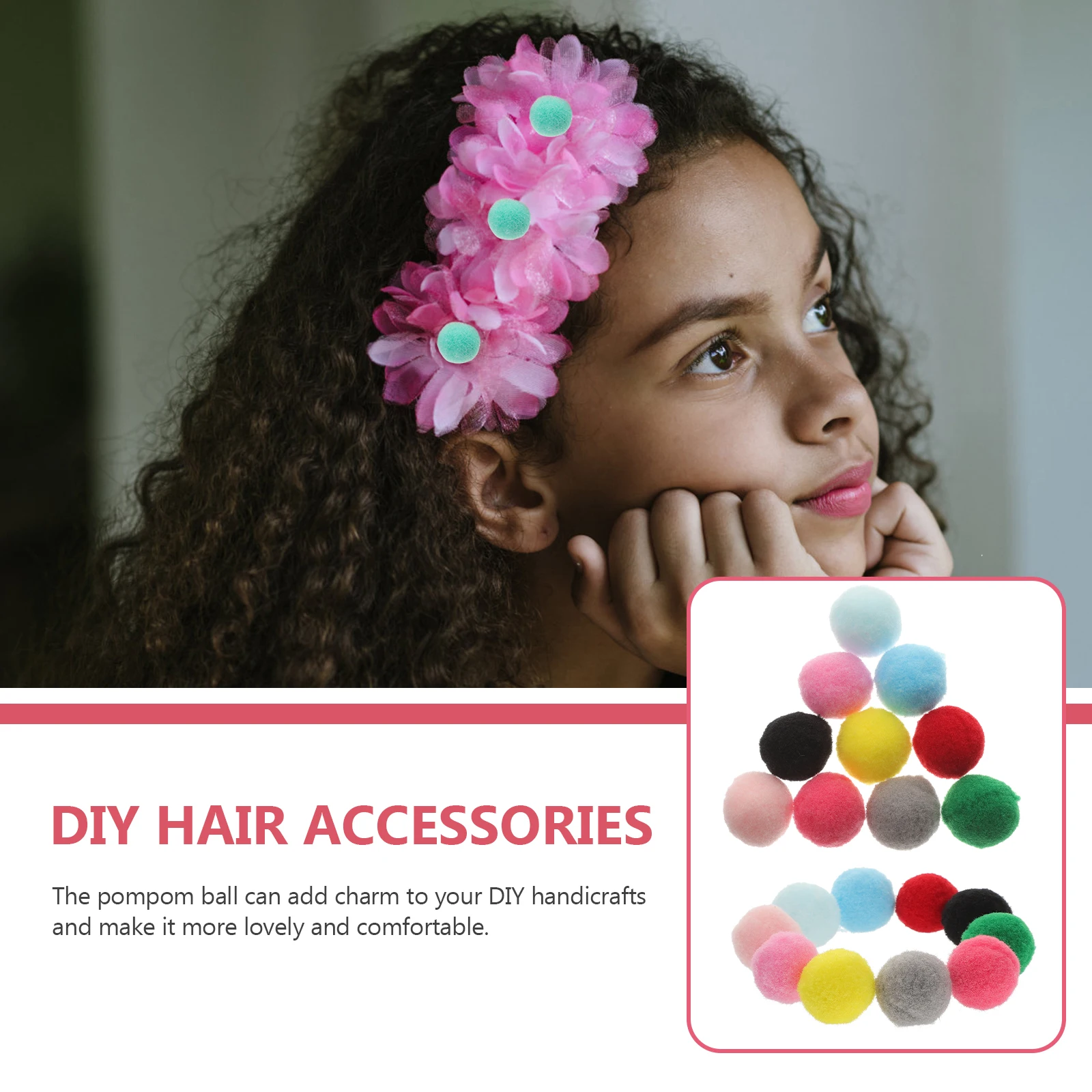 150 قطعة كرات بوم بوم متعددة الأغراض لتقوم بها بنفسك الديكور الملابس القبعات الأحذية صياغة الملحقات المواد الملابس ديكور الدعامة