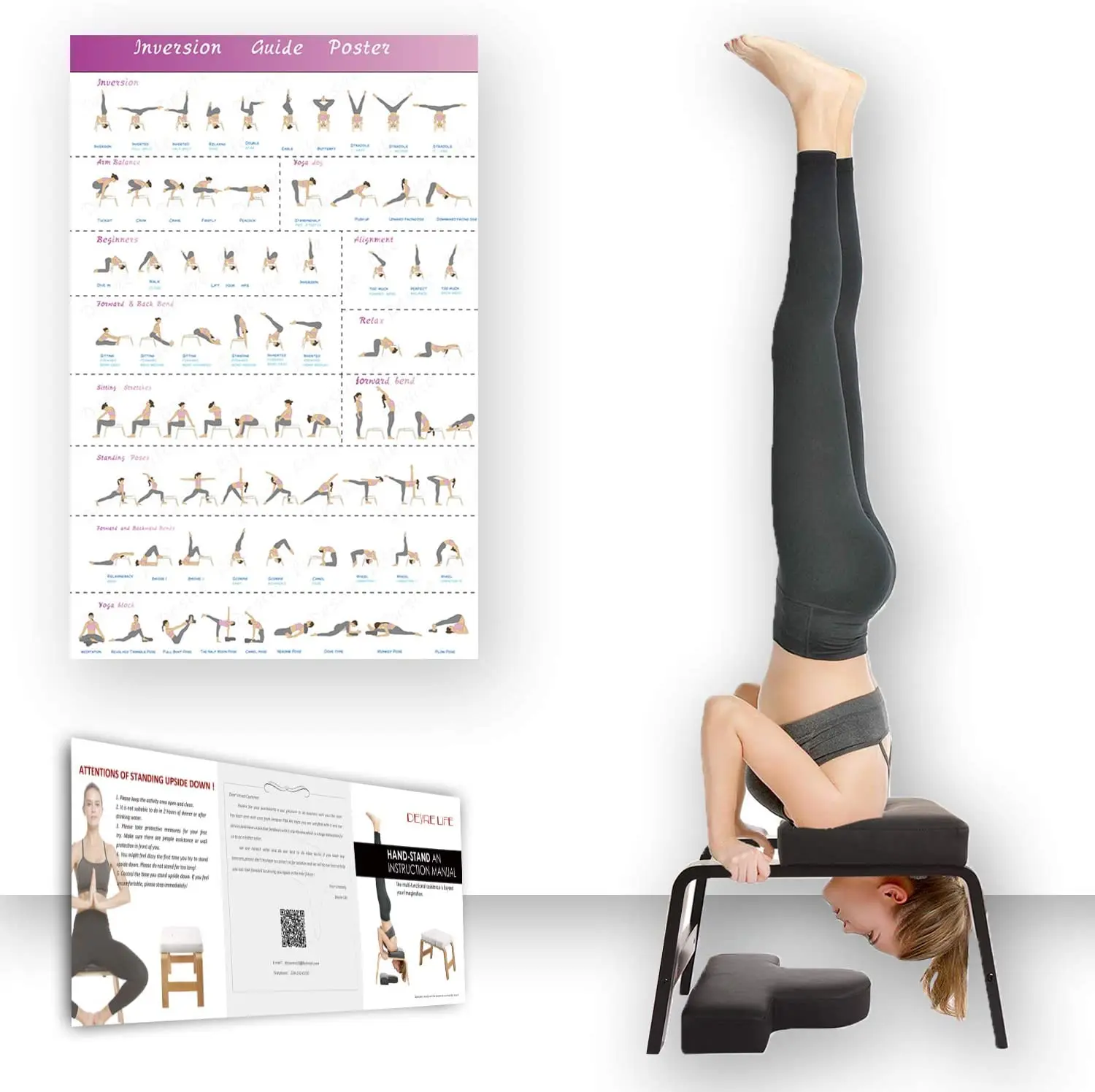 2026 New Arrival Household Yoga Headstand Bench for Inverted Body Building Exercise