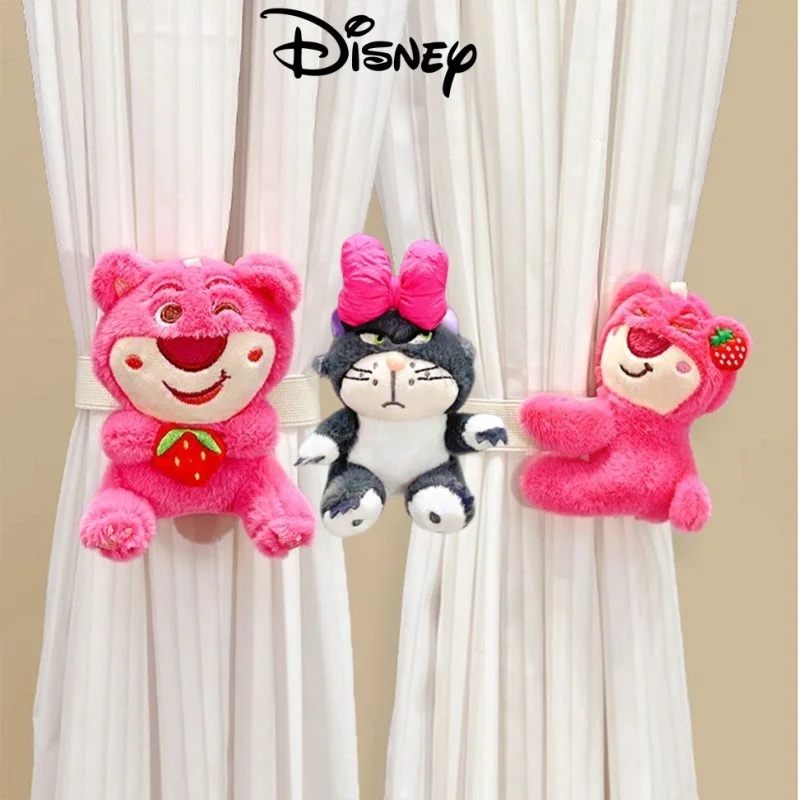 

Милый мультфильм Диснея Лотсо, новый забавный занавес, декоративное кольцо для спальни и гостиной, прозрачные шторы, эластичная веревка для галстука