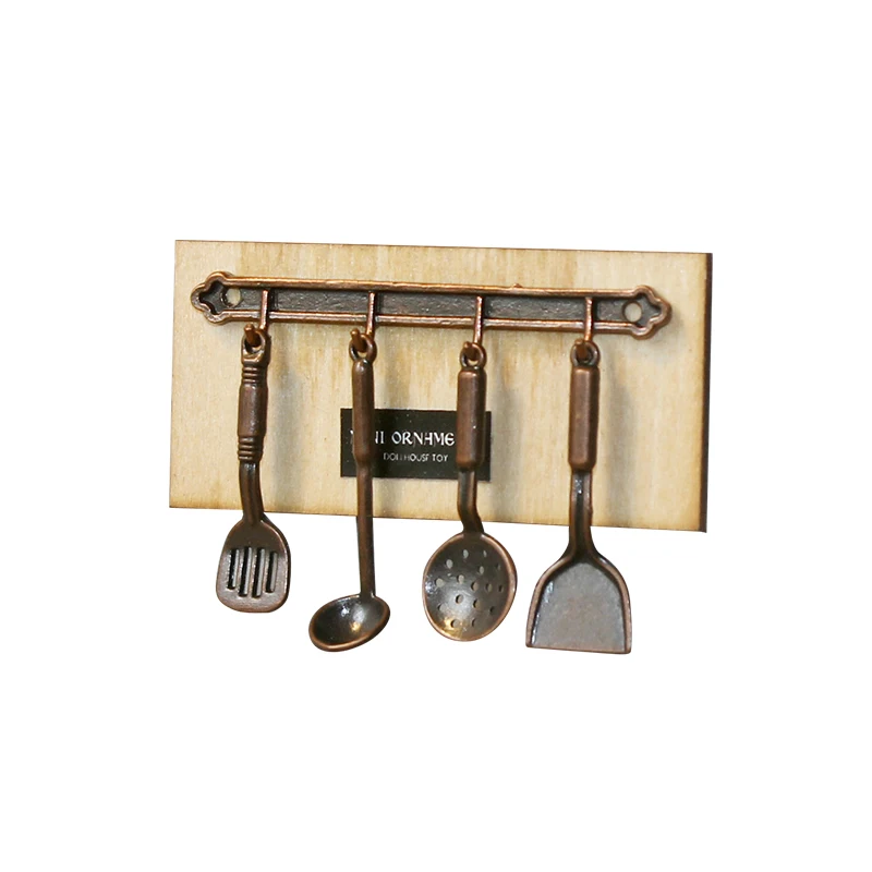 Miniature World On Fridge Miniature Fridge Stickers Soup Ladle Frying Pan Spatula Kitchenware Fridge Stickers Creative Magnets