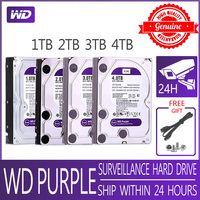 WD PURPLE Surveillance 1TB 2TB 3TB 4TB Hard Drive Disk Security System Video Recorder DVR NVR CCTV HDD HD Harddisk SATA III 3.5\