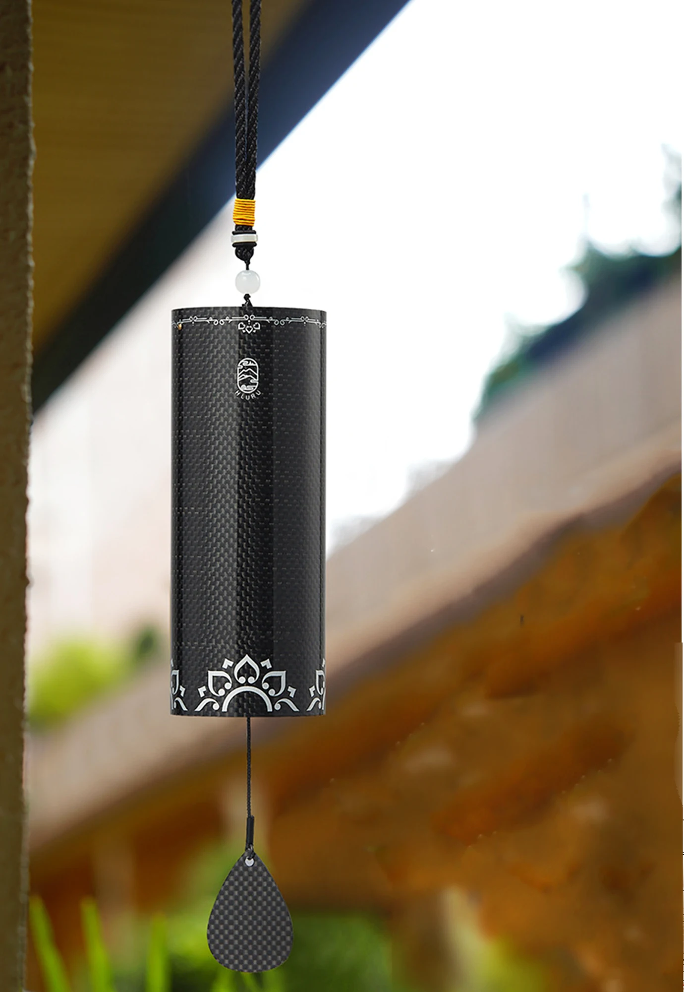 Windbell C g Am Dm Chord Carbon Fiber Wind Chime 8 Tone Rods Wind Chimes Zen Meditation Craft Home Garden Patio Ornaments