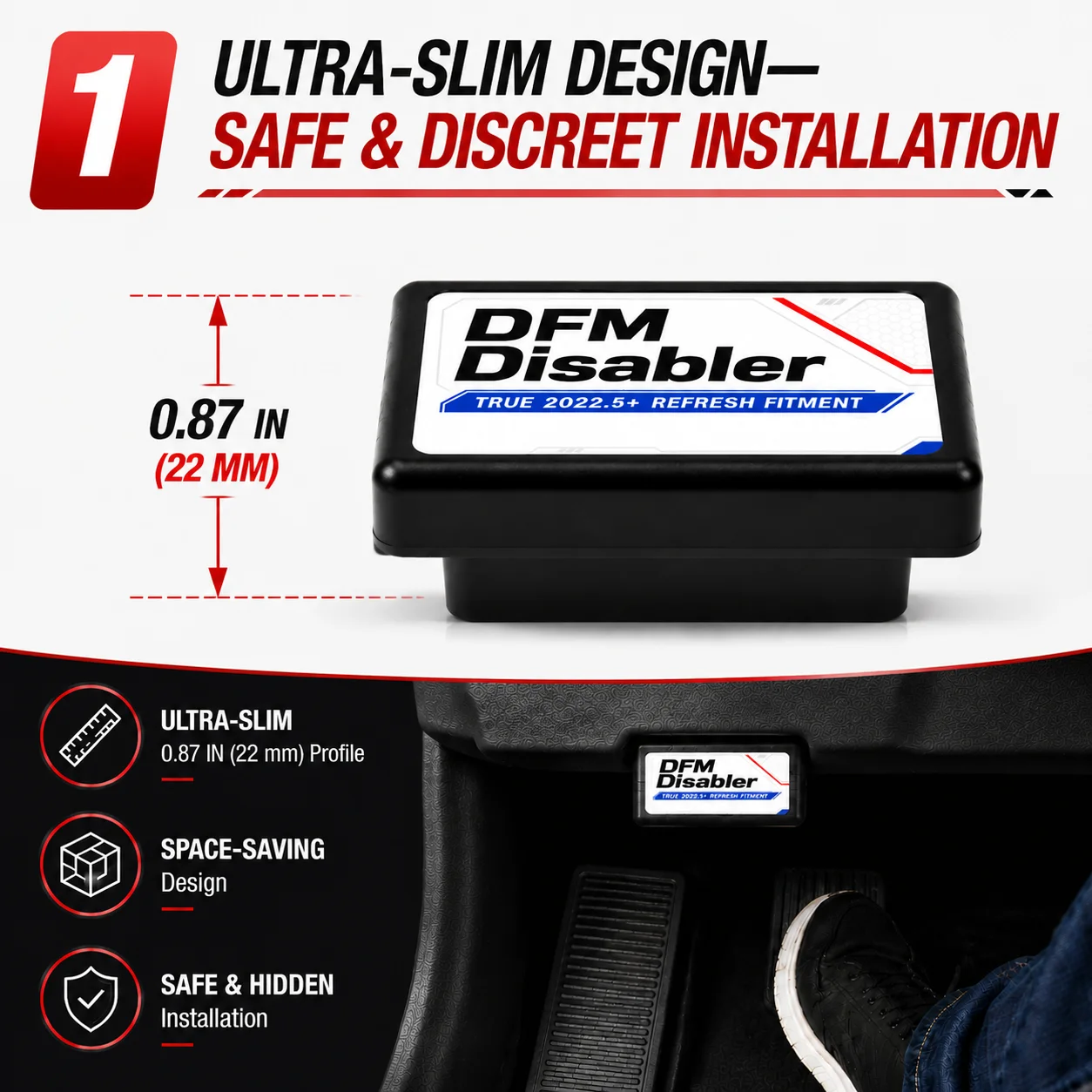 DFM Disabler Module V8 For 2022-2026 GMC Sierra 1500 Yukon XL Chevy Silverado 1500 Tahoe, Suburban & Cadillac Escalade ESV 5.2L