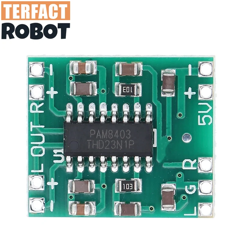 PAM8403 سوبر مضخم رقمي صغير مجلس 2*3 واط فئة D مضخم رقمي مجلس كفاءة 2.5 إلى 5 فولت USB امدادات الطاقة