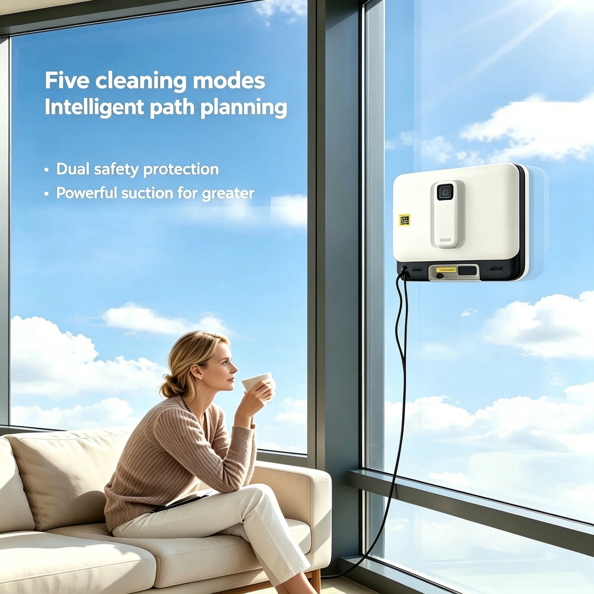 Electric Window Cleaning Robot Vacuum Cleaner Household Remote Control Robot Clean windows for Home