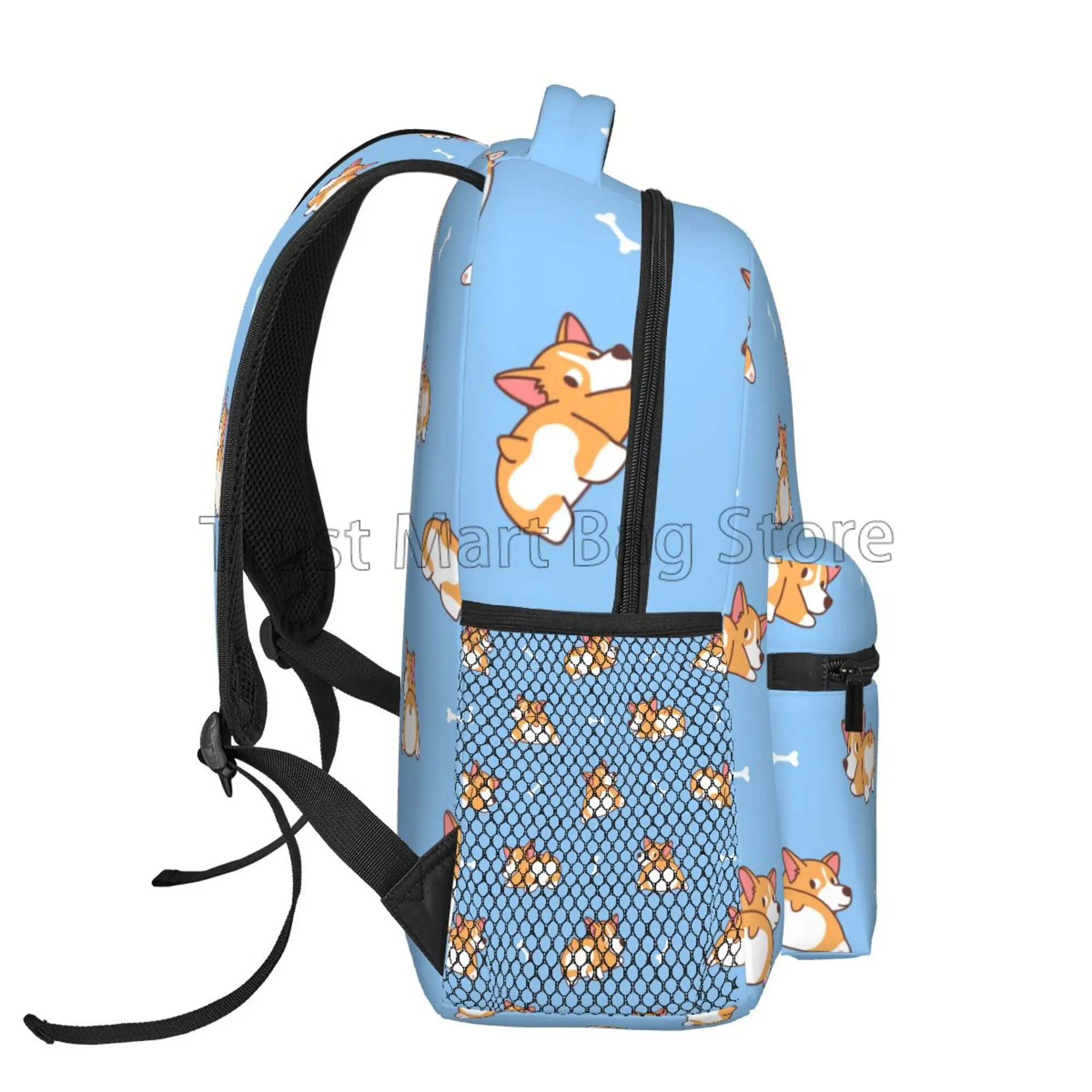 Süße Corgi Hunde Rucksack für Jungen Mädchen leichte Bücher tasche für Schüler Schule Laptop Rucksäcke Unisex Reise Camping Tages rucksack