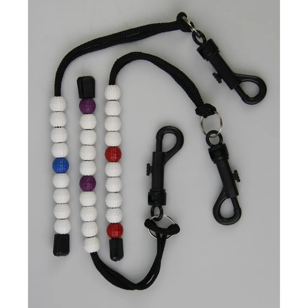Compteur de perles tressées, 8 pièces, marque de course, comptage de balle, Clip de partition de Golf sur cours, compteur de perles
