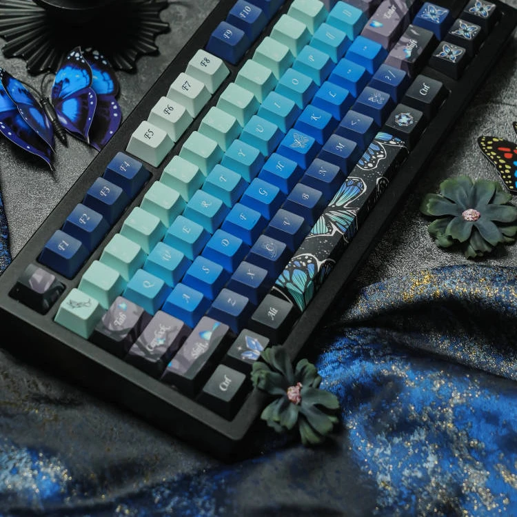 

Midsummer keycaps, sublimation original height, blue, for mechanical keyboards