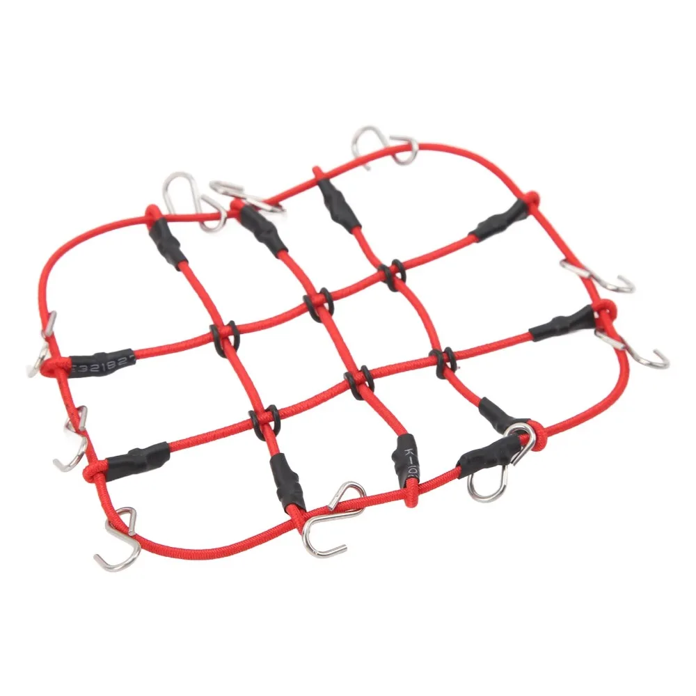 Nylon RC Luggage Net With Hooks Elastic RC Car Roof Cargo Net for Traxxas TRX4M 1/18 and for Axial SCX24 1/24 RC Car