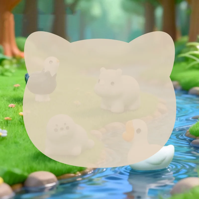 10Pcs Cute Waterproof Mini Resin Cartoon Animal Figurines Desktop Decor for Kids Study Room Office Desk