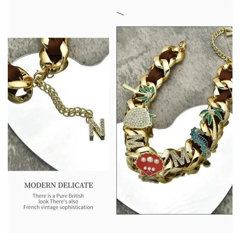 

All-diamond fashionable hip-hop multi-purpose necklace, suitable for both men and women, high-end style design necklace