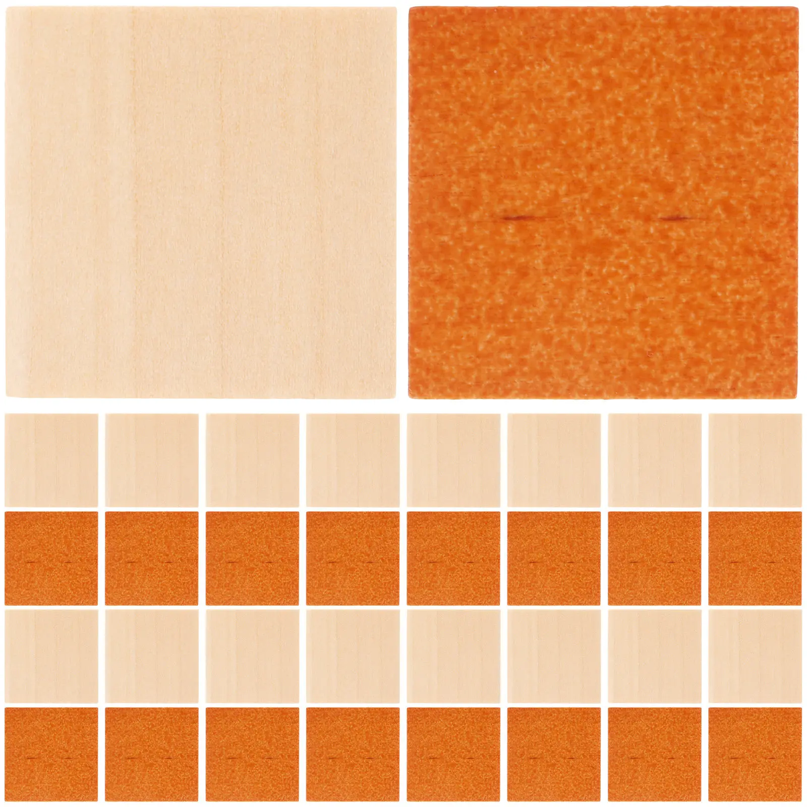 

48Pcs Wood Miniature Floorboard Double-Sided Wood Flooring Board Mini House Accessories Creative Miniature Flooring for Tiny