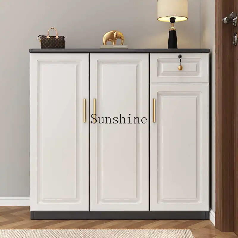 Household entrance entrance cabinet integrated large-capacity storage, balcony against the wall, shoe rack