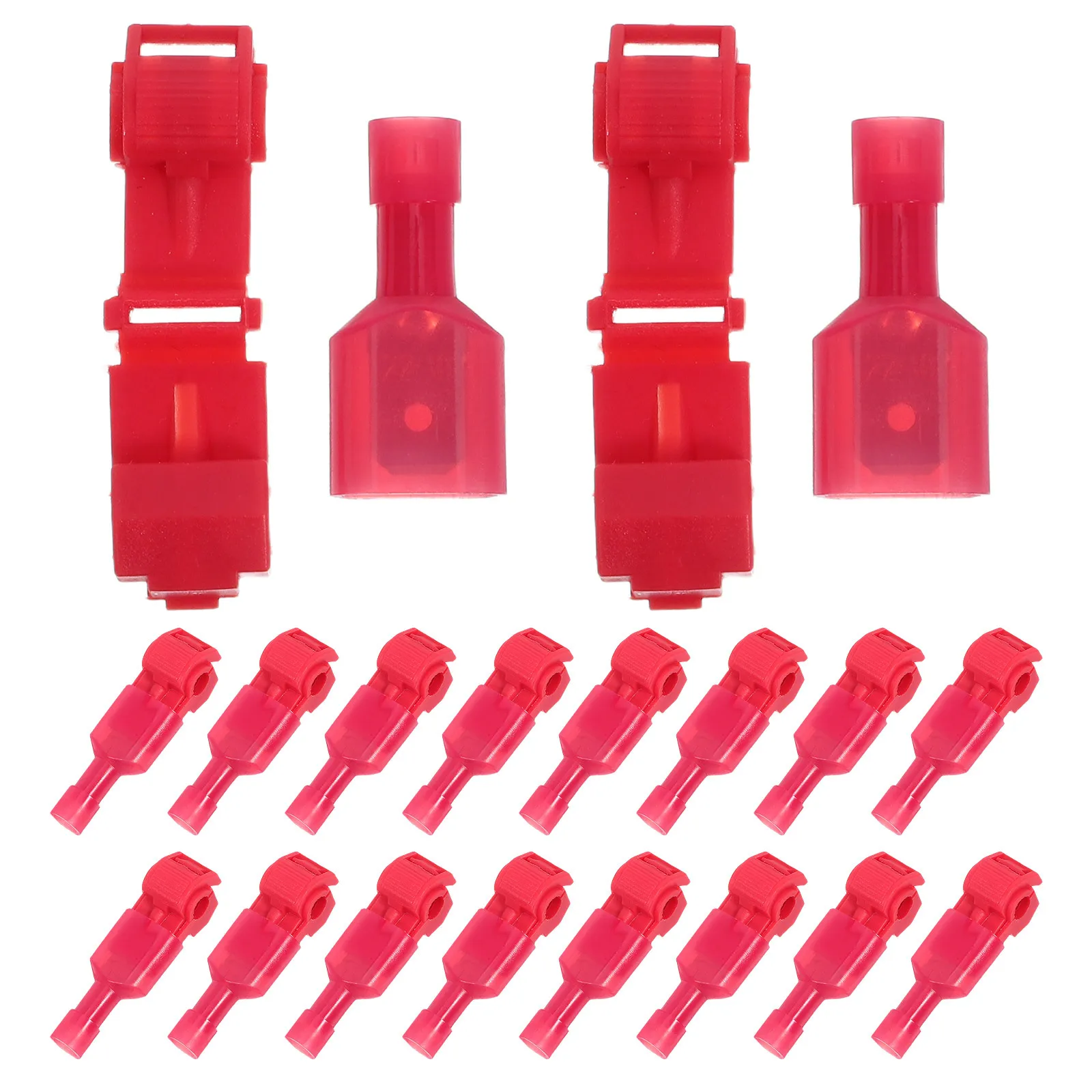 

60Pairs T-Tap Wire Terminals Noninvasive Connections Ideal for Soft Electrical Wires Setup Wire Connectors T-Joint Connector