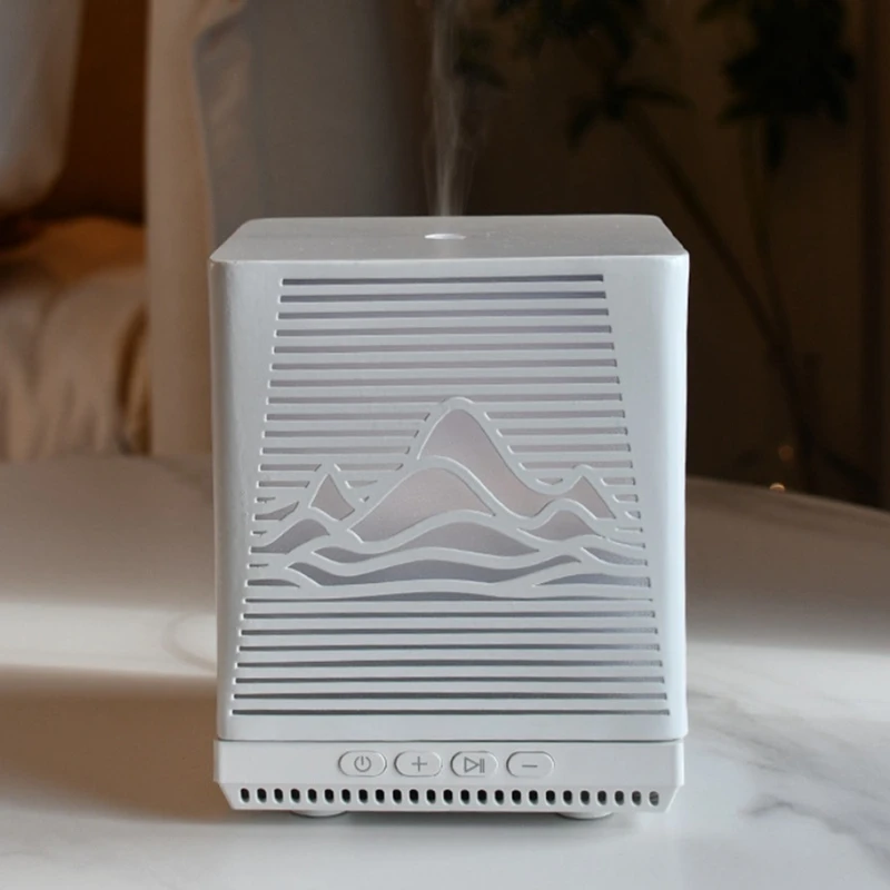 アロマテラピー用の超音波香りマシン,サンドペイント,家庭用,ホワイトノイズ,スピーカー,小型デスクトップ,加湿器,ディフューザー,プラグ,耐久性
