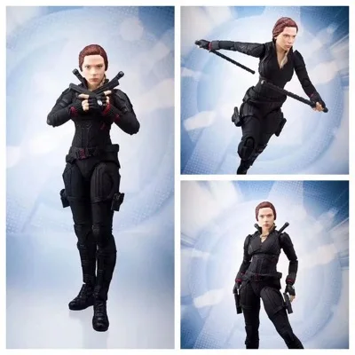 SHF Marvel Black Widow End Game Avengers Natasha Romanoff BJD Action Figures Toys