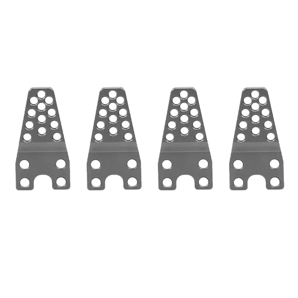 Tour d'amortisseur en aluminium pour voiture RC, support de réglage inférieur pour chenille axiale SCX10 1/10 RC, pièces de mise à niveau, 4 pièces