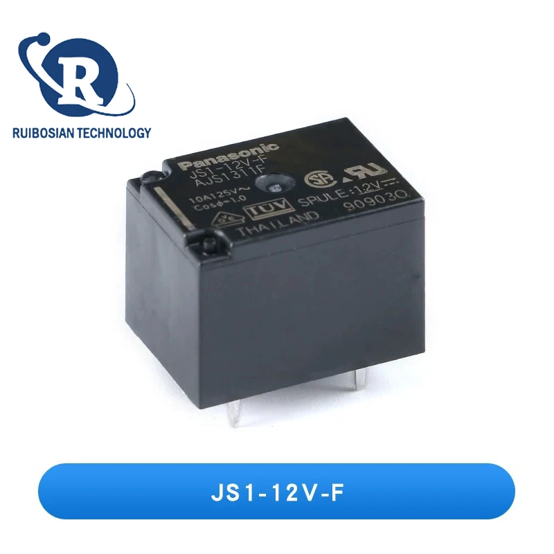 مرحل الطاقة JS1-5V-F/12V-F/24V-F واحد مفتوح واحد إغلاق 10A 5 دبوس أصلي