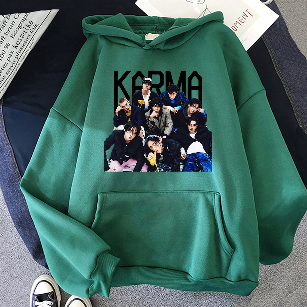 2025 جديد مطبوعة هوديي حفل الأغنية الساخنة الرجعية النساء/الرجال هوديس الخريف الشتاء الملابس الجمالية البلوز خمر