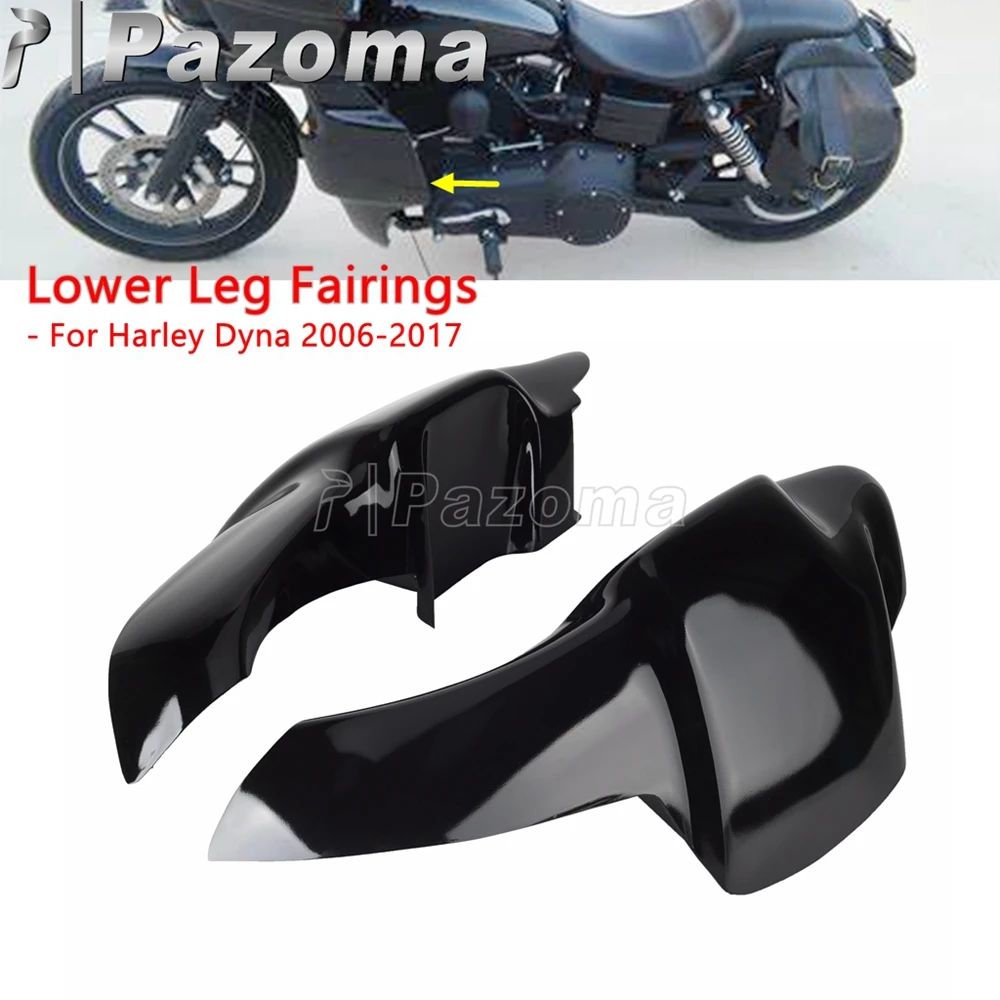 

Gloss Black Motorcycle Legs Lower Fairing For Harley Dyna Street Bob FXDB Low Rider FXDL Wide Glide FXDWG Sports Glide FXD 06-17