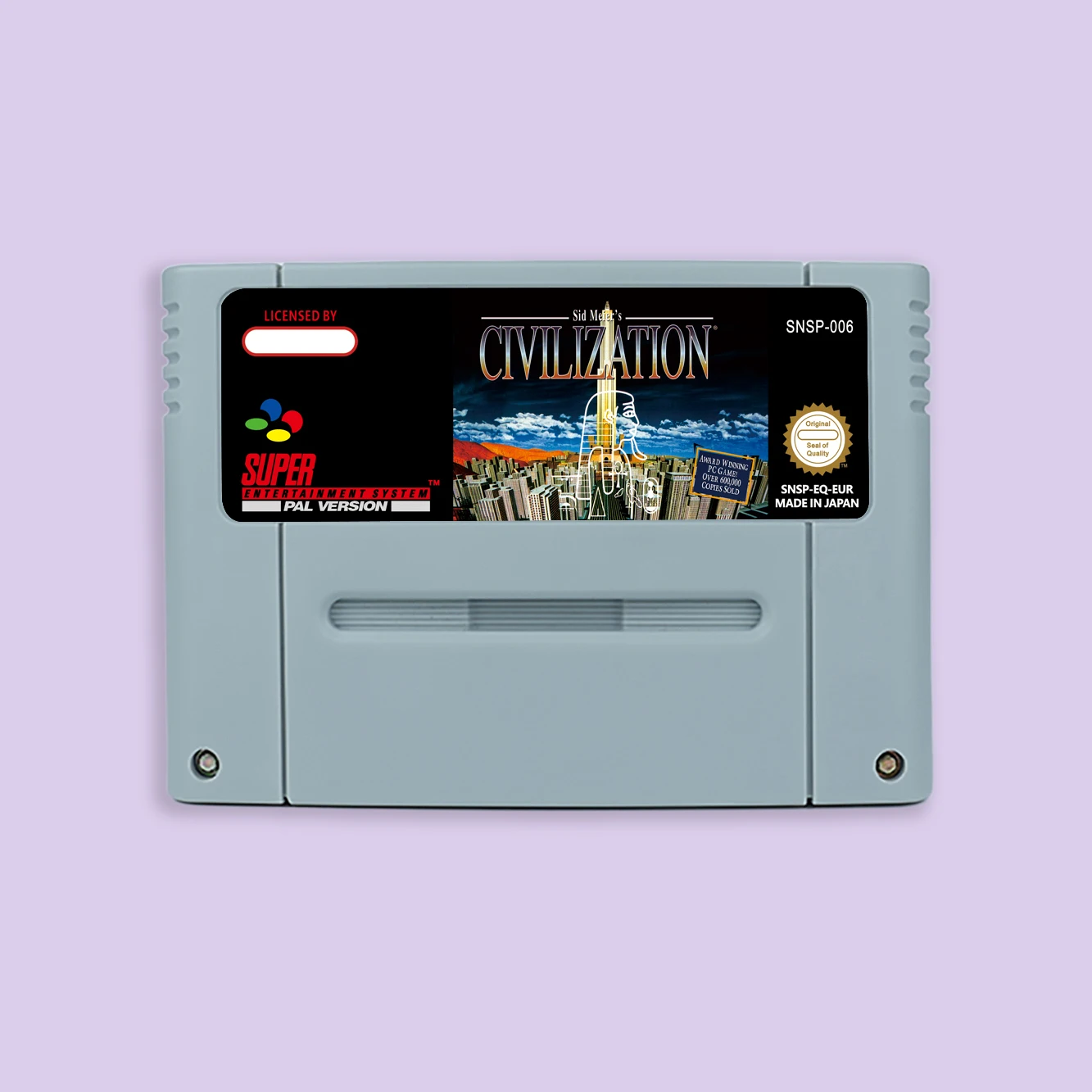 Sid Meier's Civilization RPG game for SNES 16 bit Single Game Card with USA NTSC or EUR PAL Video Game Consoles Cartridge